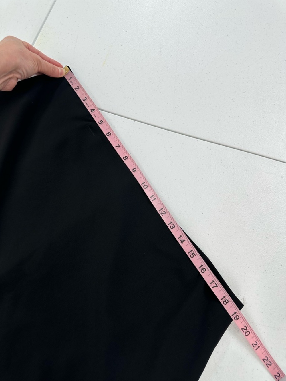 St John Caviar Straight Tailored Black Skirt Silk Lined Career Classic Luxury 16 - Picture 4 of 12